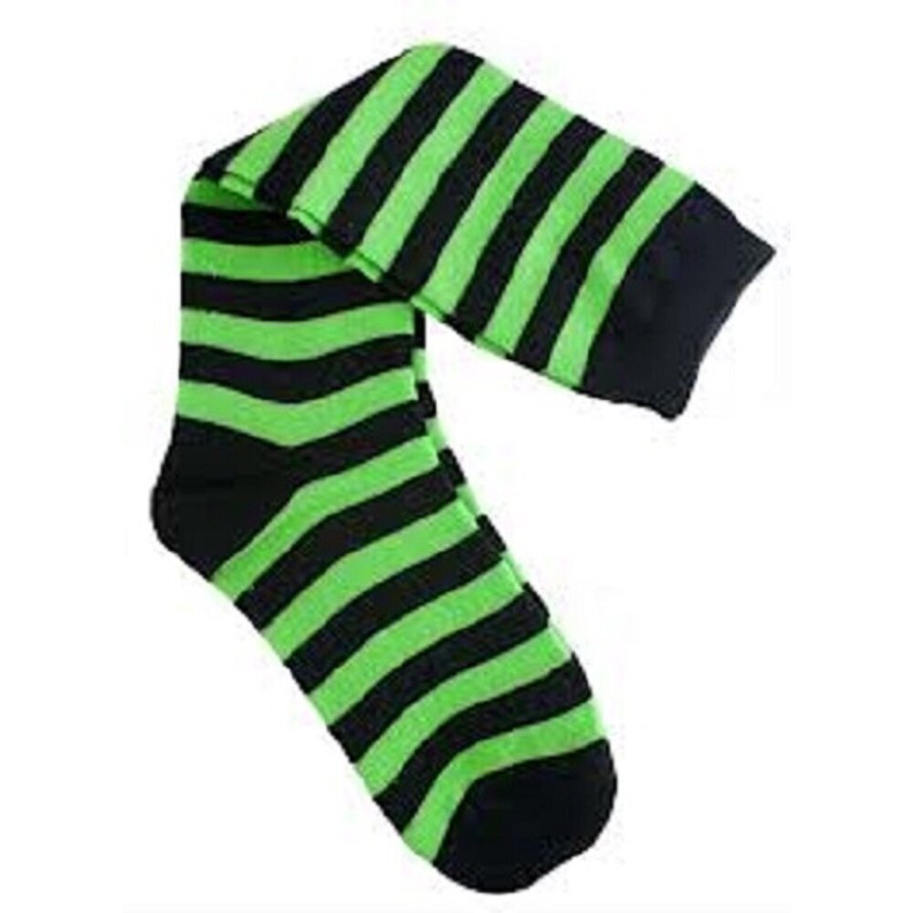 3934 Adult Forum Wild 'n Witchy Costume Socks, Green/black